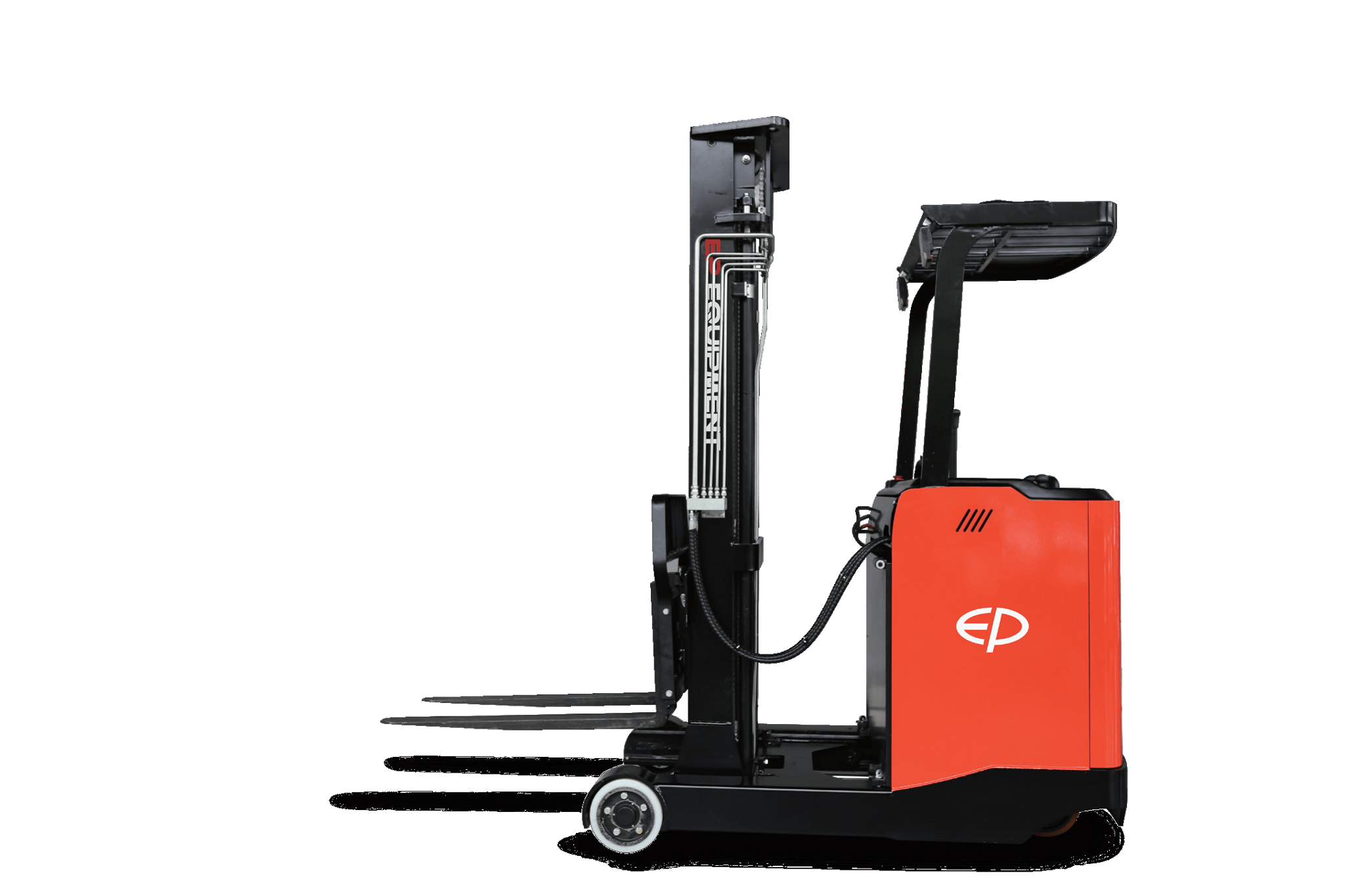 Thumbnail of Side view of CQD15S 1.5T lithium-ion electric narrow aisle reach truck by EP Equipment