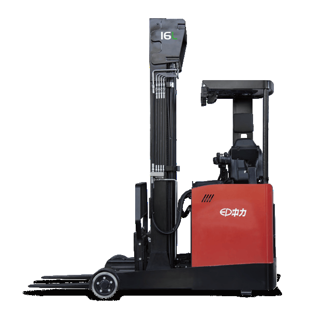Thumbnail of Side view of CQD16L 1.6T lithium-ion electric reach truck by EP Equipment