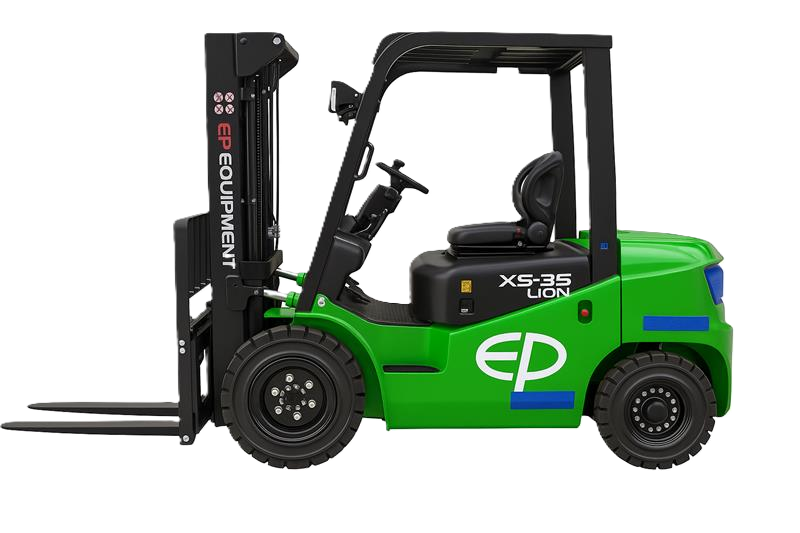 Thumbnail of Side view of EFX5-351 3.5T lithium electric forklift by EP Equipment.