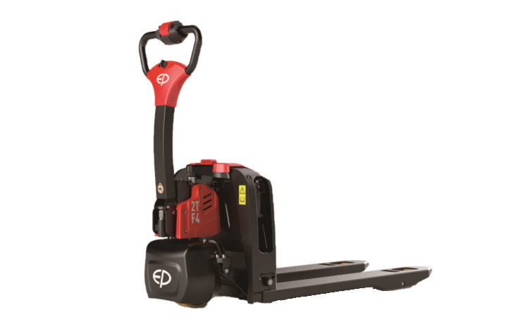 Thumbnail of Rear-right view of F4-201 2.0T electric walkie pallet truck by EP Equipment, lithium-ion powered