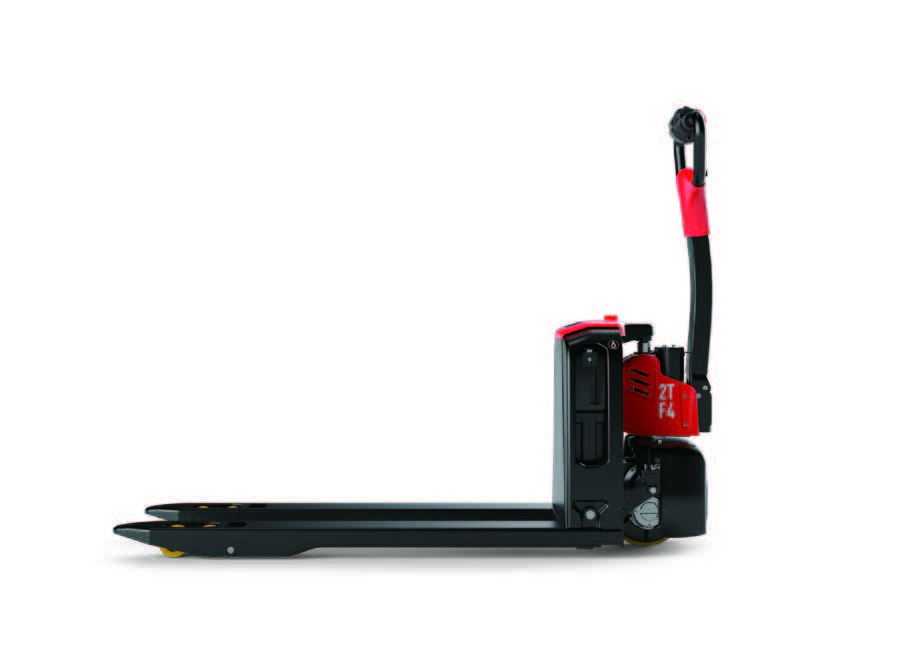 Thumbnail of Side view of F4-201 2.0T electric walkie pallet truck by EP Equipment, lithium-ion powered