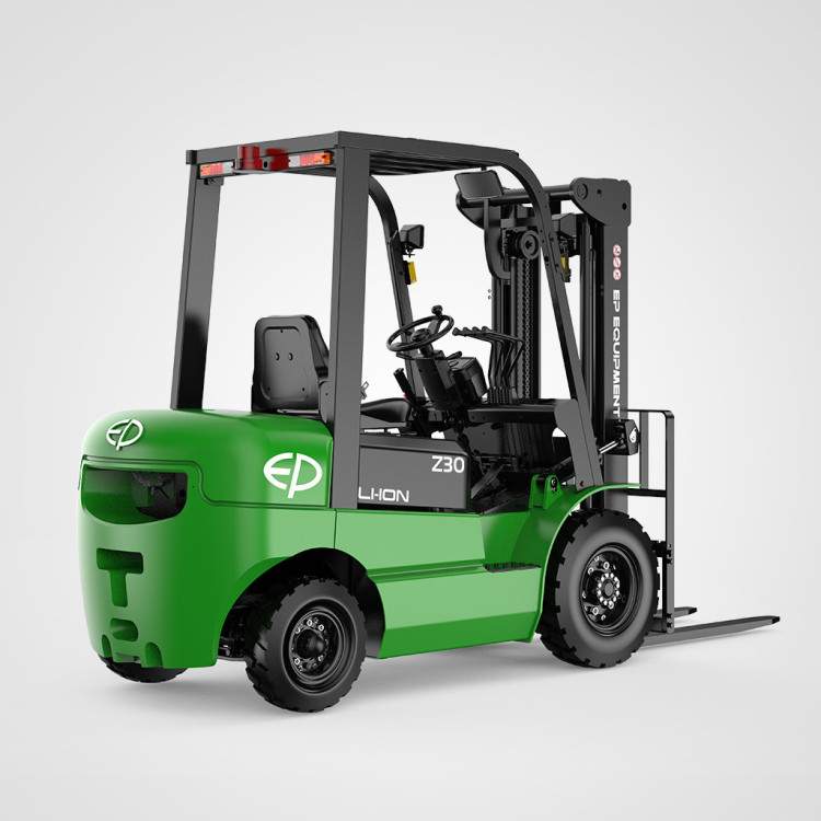 Rear-right view of EFXZ-301 refurbished 3.0T lithium electric forklift by EP Equipment