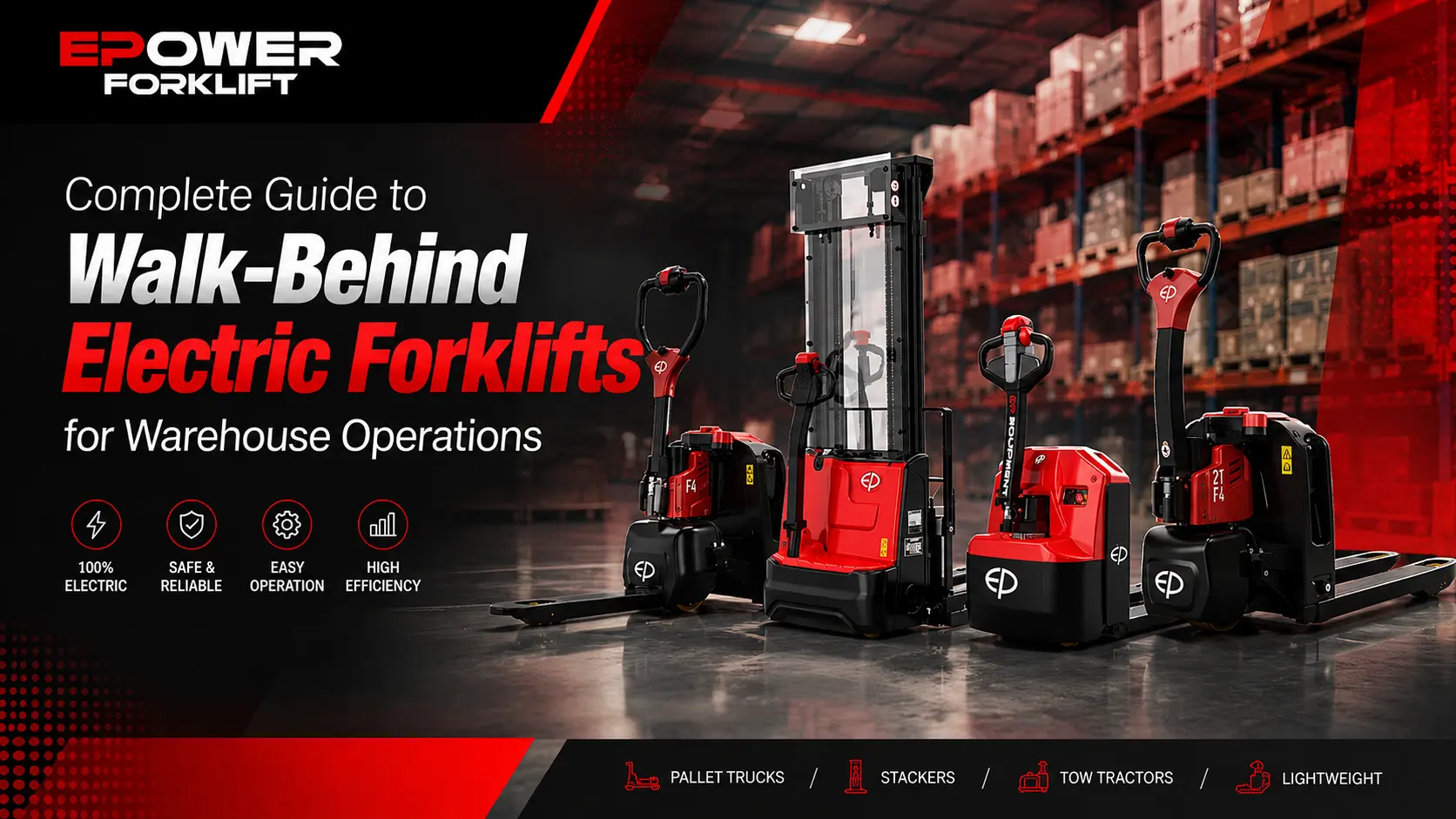 Complete Guide to Walk-Behind Electric Forklifts for Warehouse Operations
