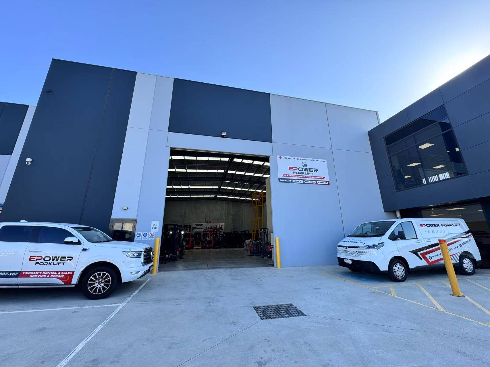 EPower Forklift warehouse and service facility in Australia