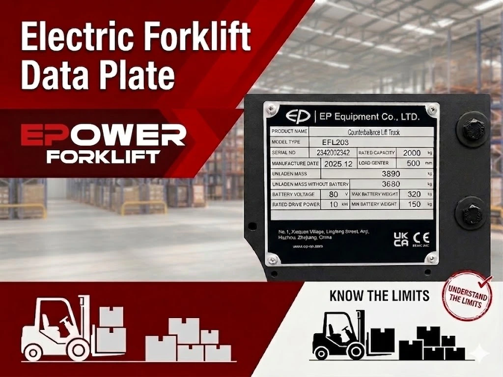 How to Read EP Forklift Data Plate Properly