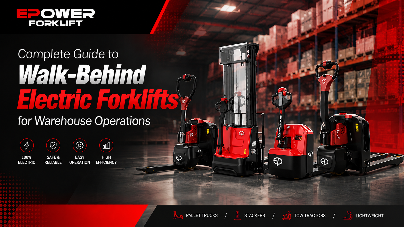 Complete Guide to Walk-Behind Electric Forklifts for Warehouse Operations