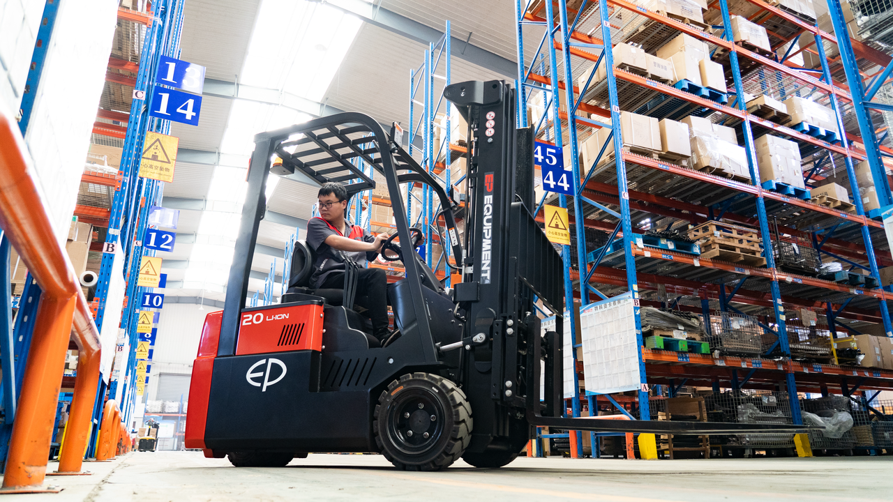 Forklifts require wider aisles