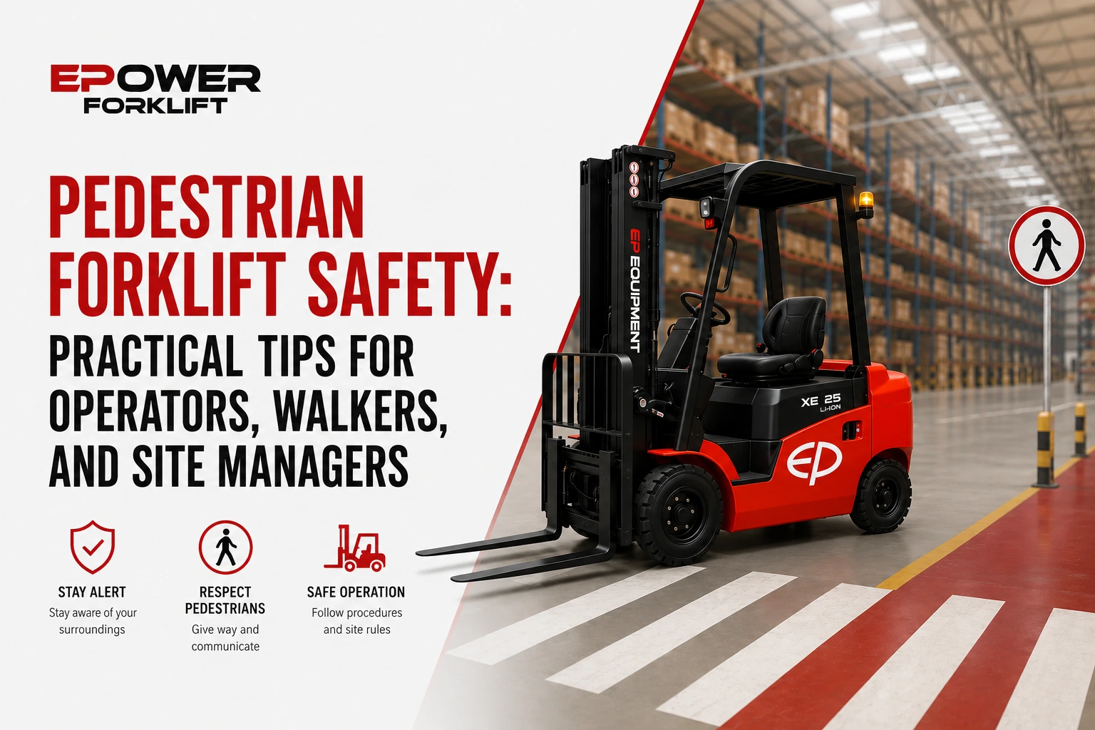 Pedestrian Forklift Safety: Practical Tips for Operators, Walkers, and Site Managers