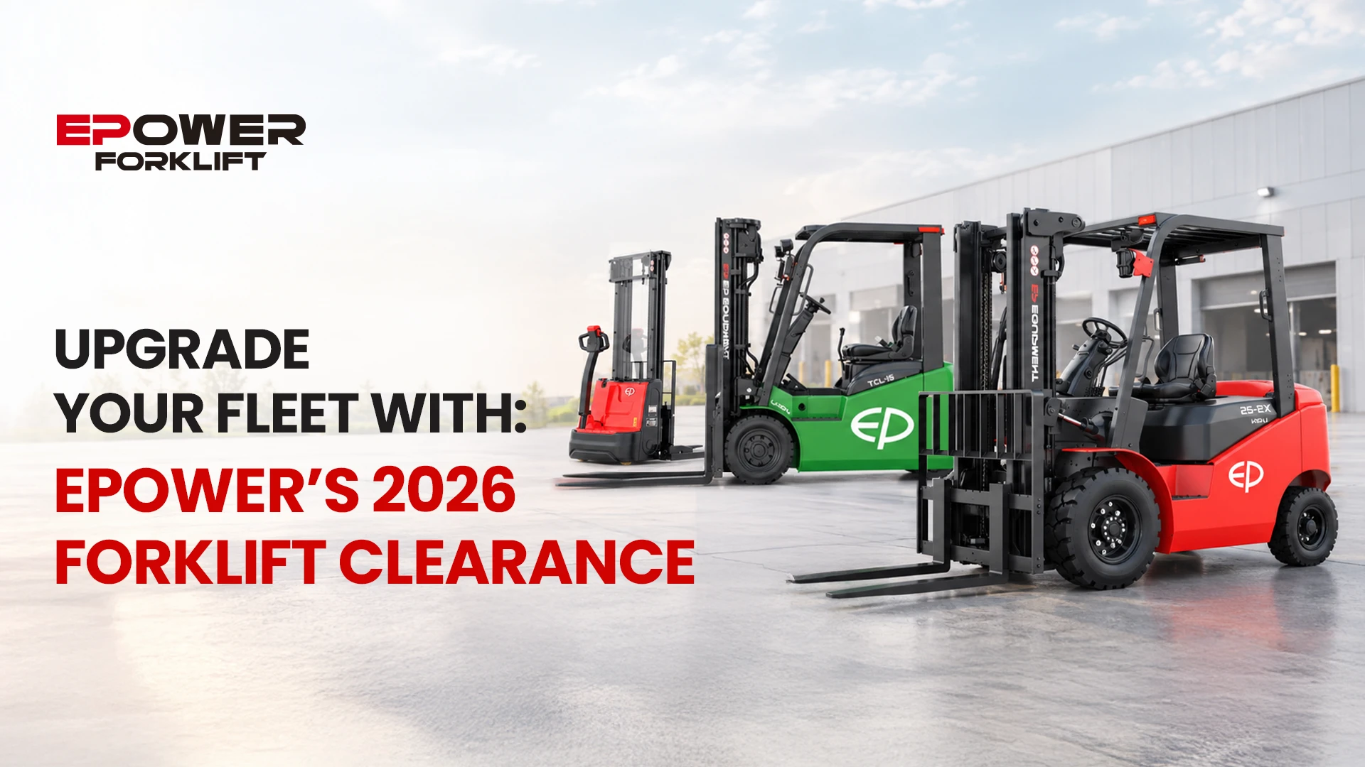 Last Chance to Upgrade Your Fleet: EPower’s 2026 Forklift Clearance