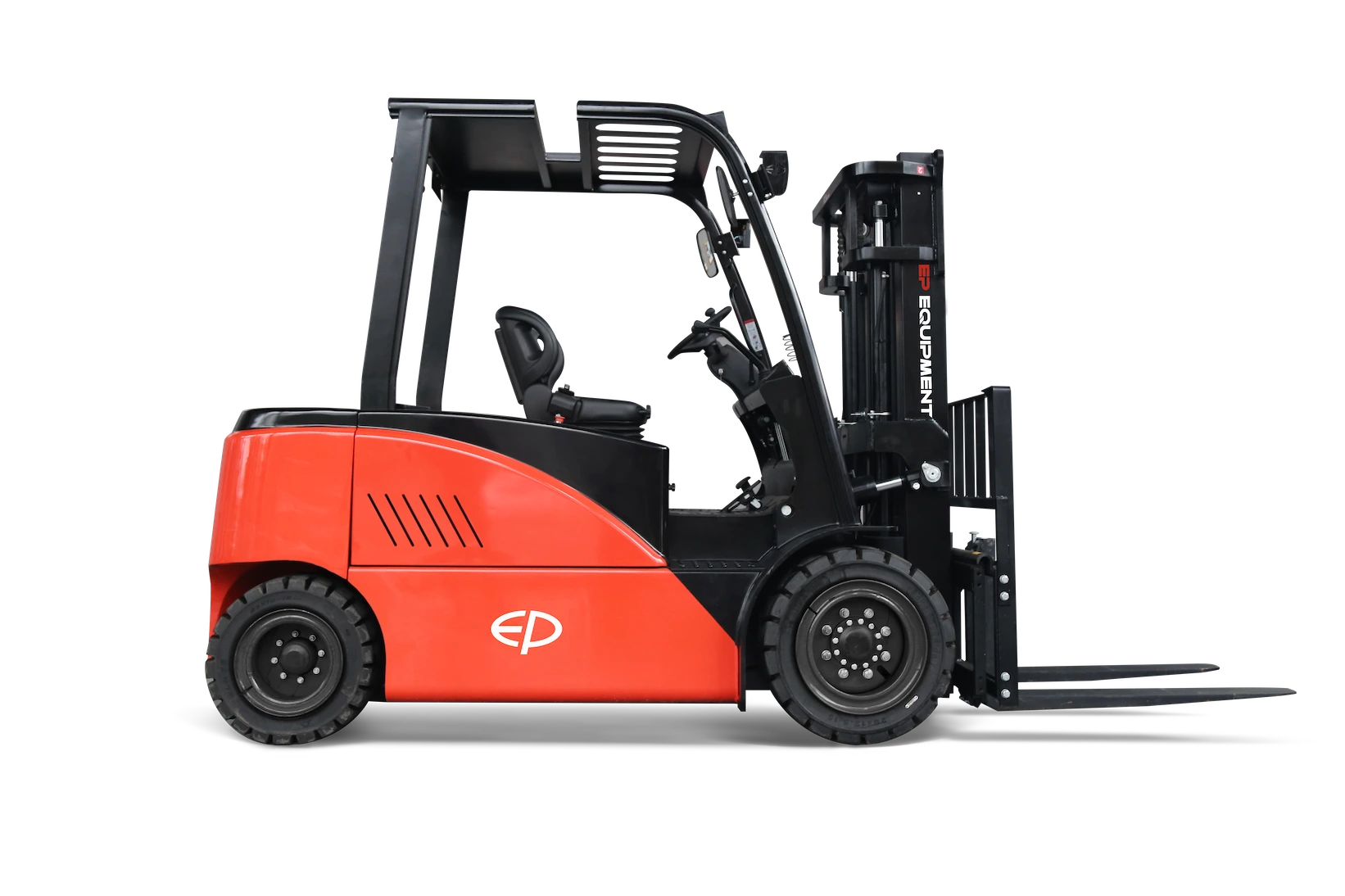 Side view of CPD50L1 5.0T four-wheel lithium-ion electric forklift by EP Equipment