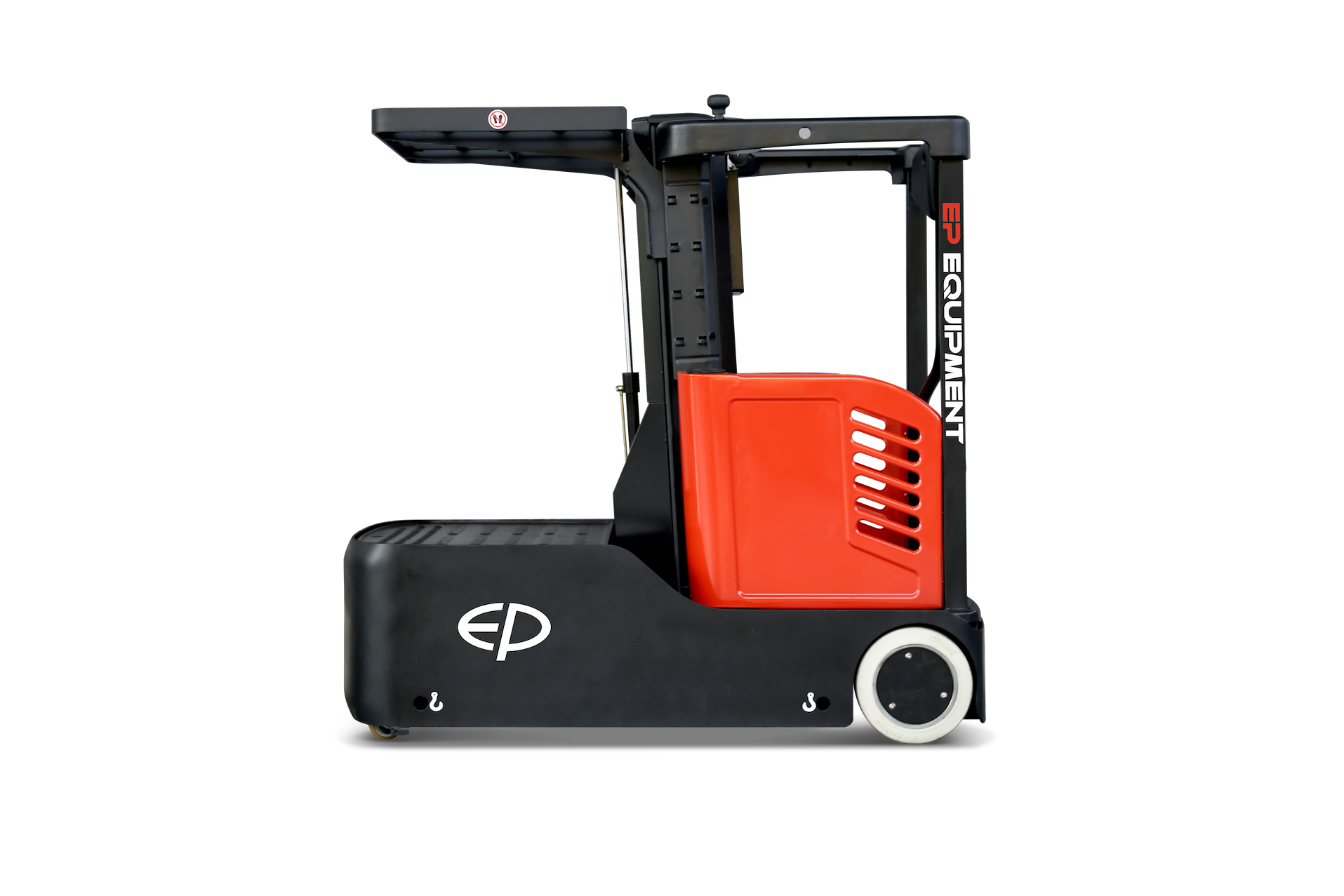 Side view of JX0 lithium-ion electric order picker by EP Equipment