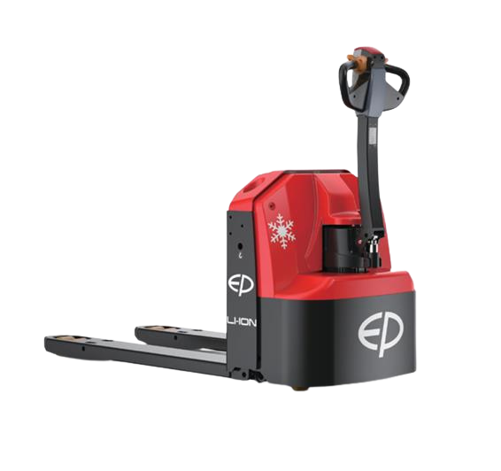 Rear-left view of WPL202 2.0T lithium electric pedestrian pallet truck by EP Equipment